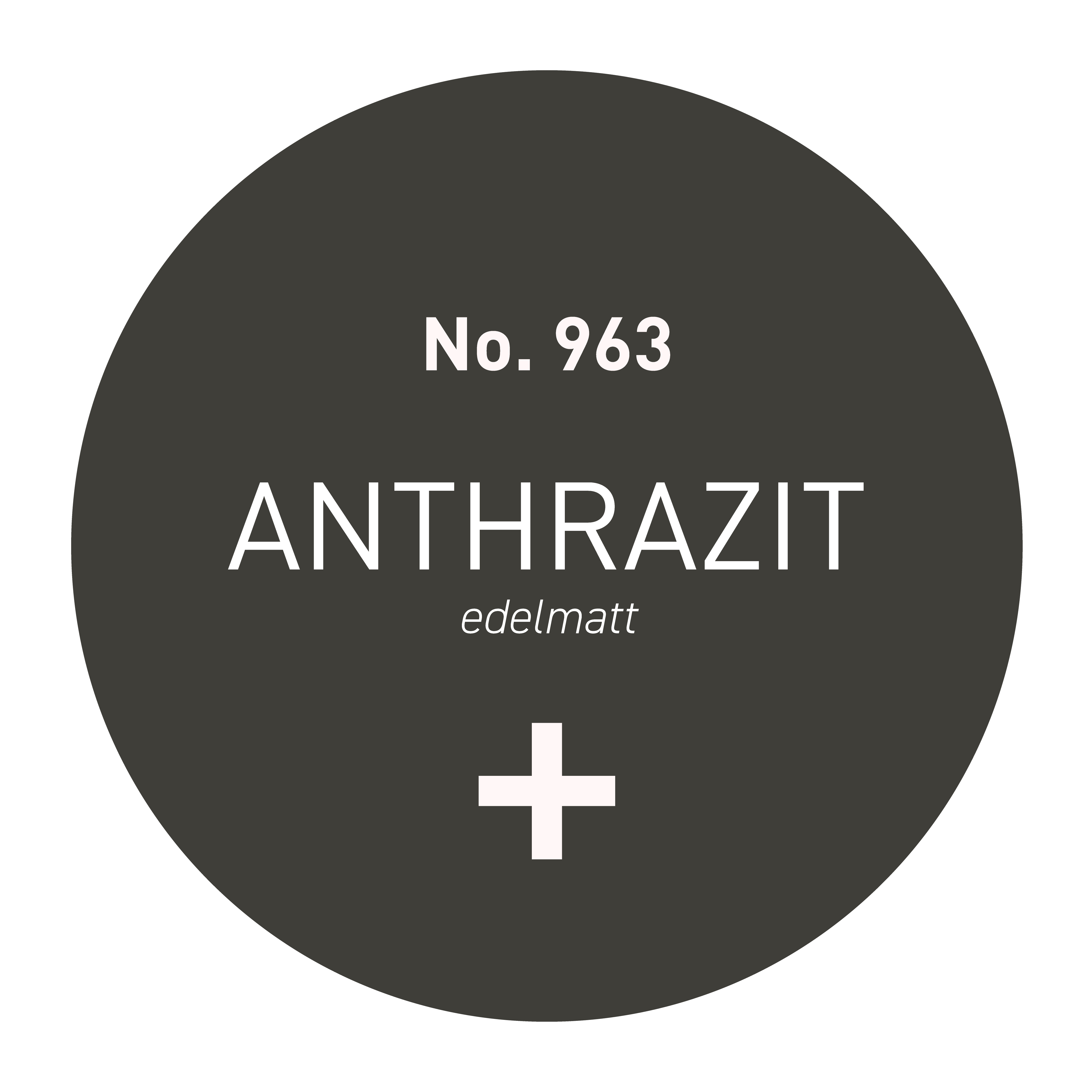 Wandfarbe edelmatt (5L) Anthrazit No.980, Nassabriebklasse 1, Strong+ Collection