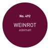 5L Wandfarbe edelmatt Weinrot No. 492 Design Collection Made in Germany Farbmuster