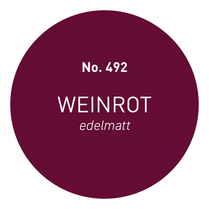 5L Wandfarbe edelmatt Weinrot No. 492 Design Collection - Craft Colors