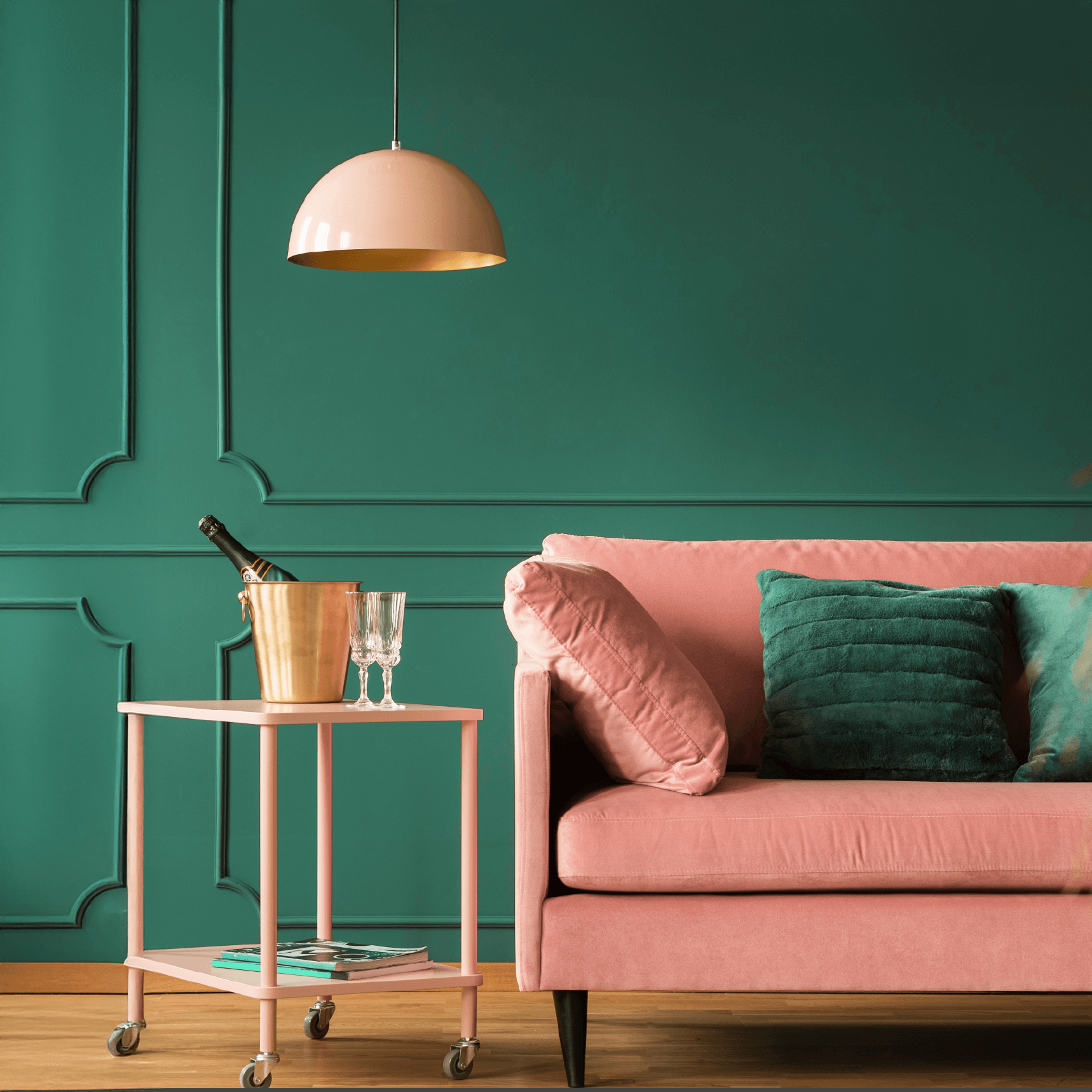 Wandfarbe edelmatt Jade Grün No. 688 Design Collection 5L - Craft Colors