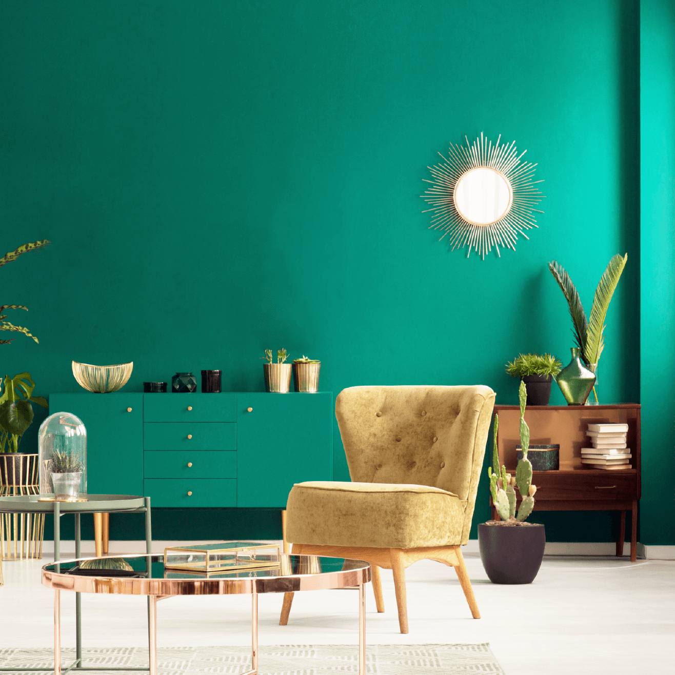 Wandfarbe edelmatt Jade Grün No. 688 Design Collection 5L - Craft Colors