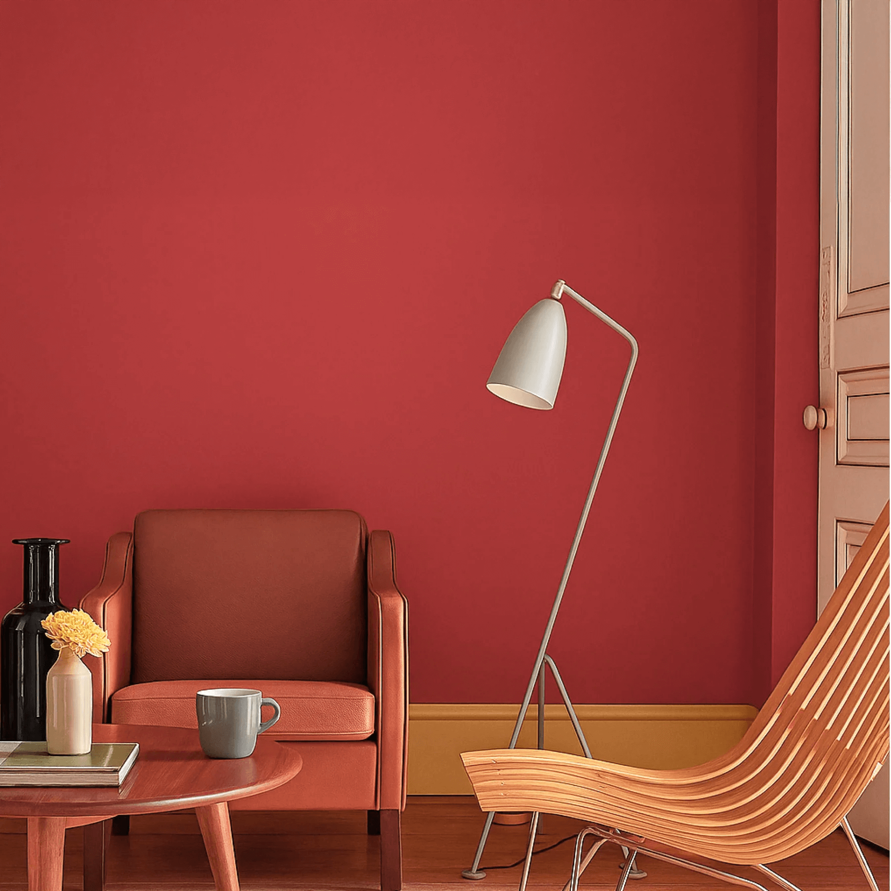 Wandfarbe edelmatt rot (Laubrot) No. 451 Design Collection 5L - Craft Colors