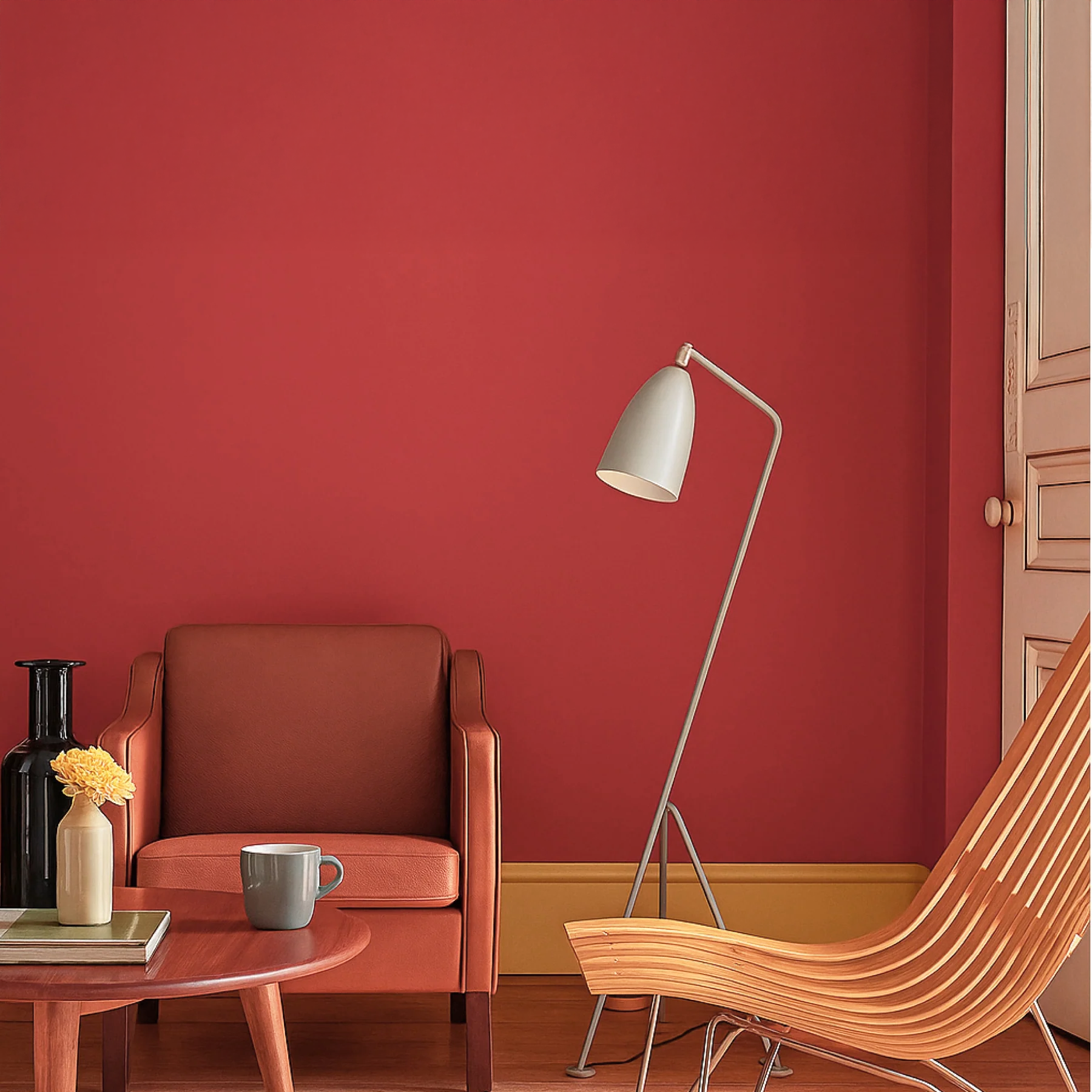Wandfarbe edelmatt rot (Laubrot) No. 451 Design Collection 5L - Craft Colors