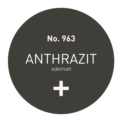 Wandfarbe edelmatt (5L) Anthrazit No.980, Nassabriebklasse 1, Strong+ Collection