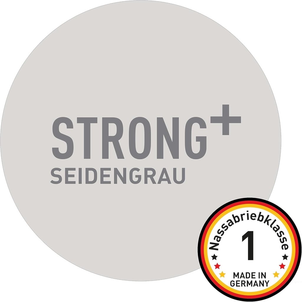 Wandfarbe Strong+ Seidengrau, 5 l für stark beanspruchte Flächen wie Treppenhäusern - Craft Colors