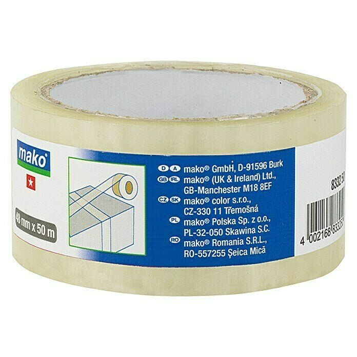 Standard-Packband transparent |  48 mm x 50 m - Craft Colors